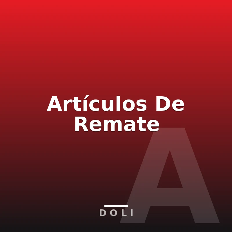 Artículos De Remate