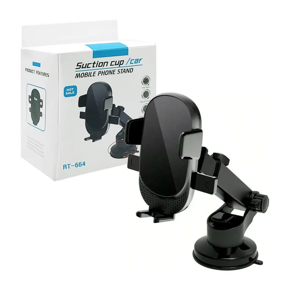Soporte celular ajustable para carro / automóvil movimiento 360 y ventosa