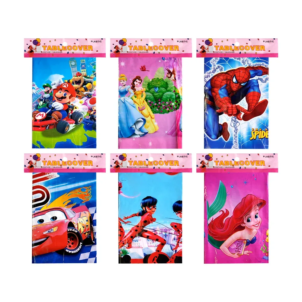 Mantel rectangular de plástico con estampado de personajes animados, variedad de modelos / tablecover / 412263 / std-7