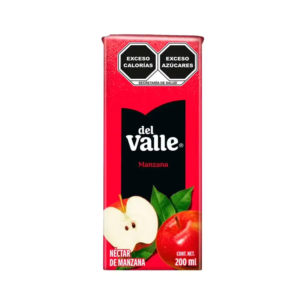 Mini jugo del valle sabor manzana, 200ml / 058156