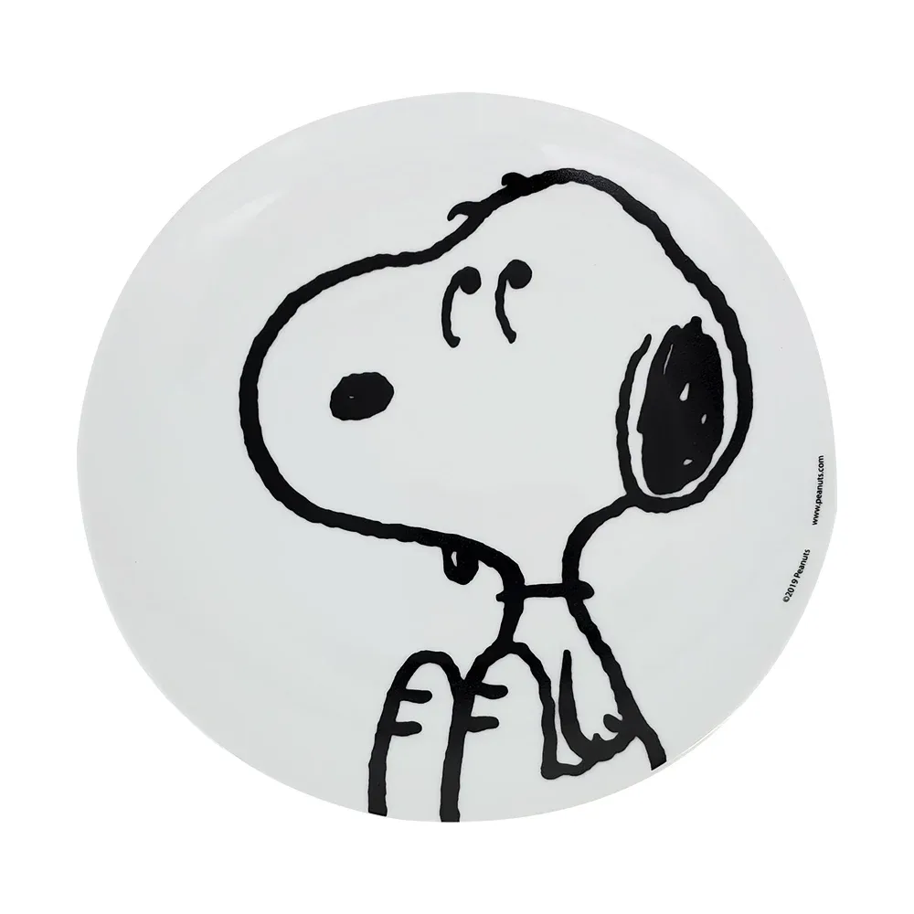 Vajilla coleccionable de porcelana con 12 piezas y diseño de peanuts snoopy / ow-001b