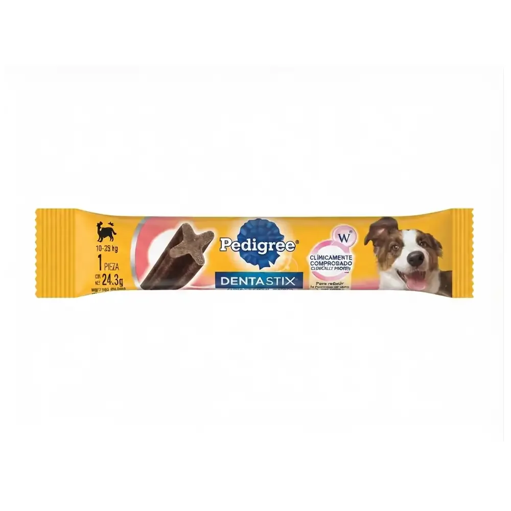 1pza Dentasitx pedigree para el cuidado dental de perros adultos sabor res, 10-25kg, 24.3g / 515553