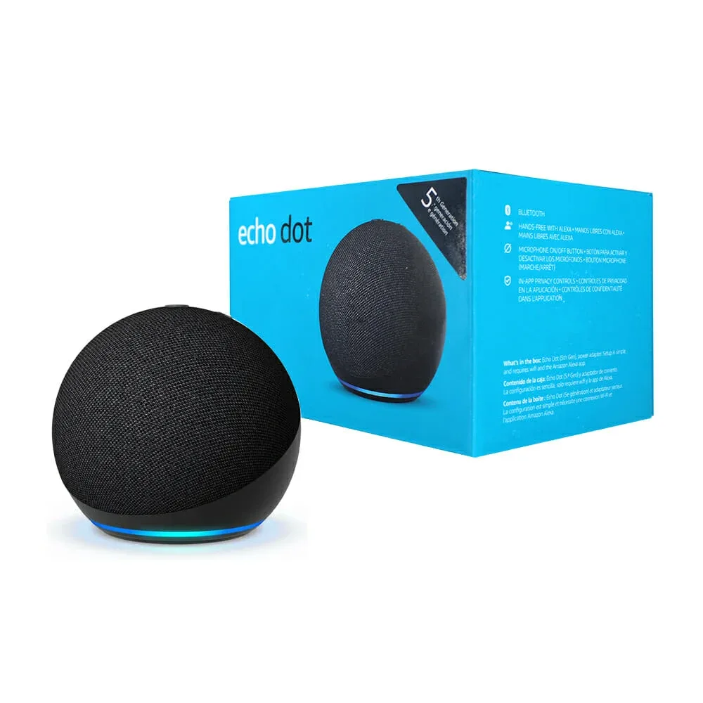 Bocina inteligente Amazon Alexa Echo Dot 5ta generación color negro / b09b8v1lz3 / 0802-0377