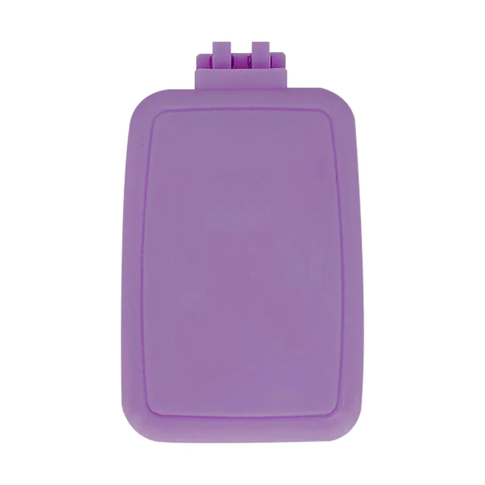1pza Espejo rectangular plegable con cepillo, 8x5.5cm, variedad de colores / a556