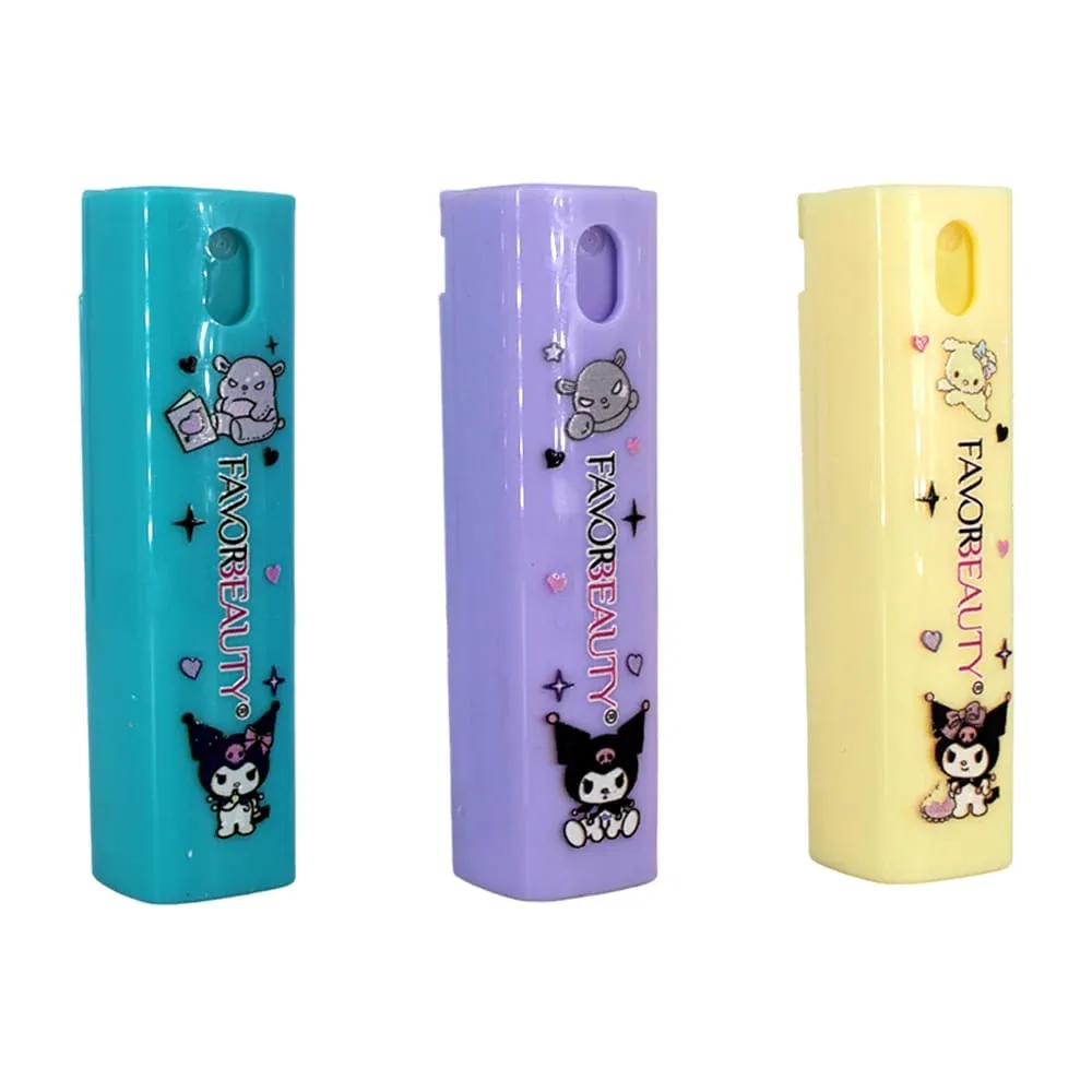 Perfume de bolsillo de 45ml favor beauty o flower rococo con fragancia para dama + estampado de kuromi y hello kitty, variedad de aromas y colores / ca-e-pf32