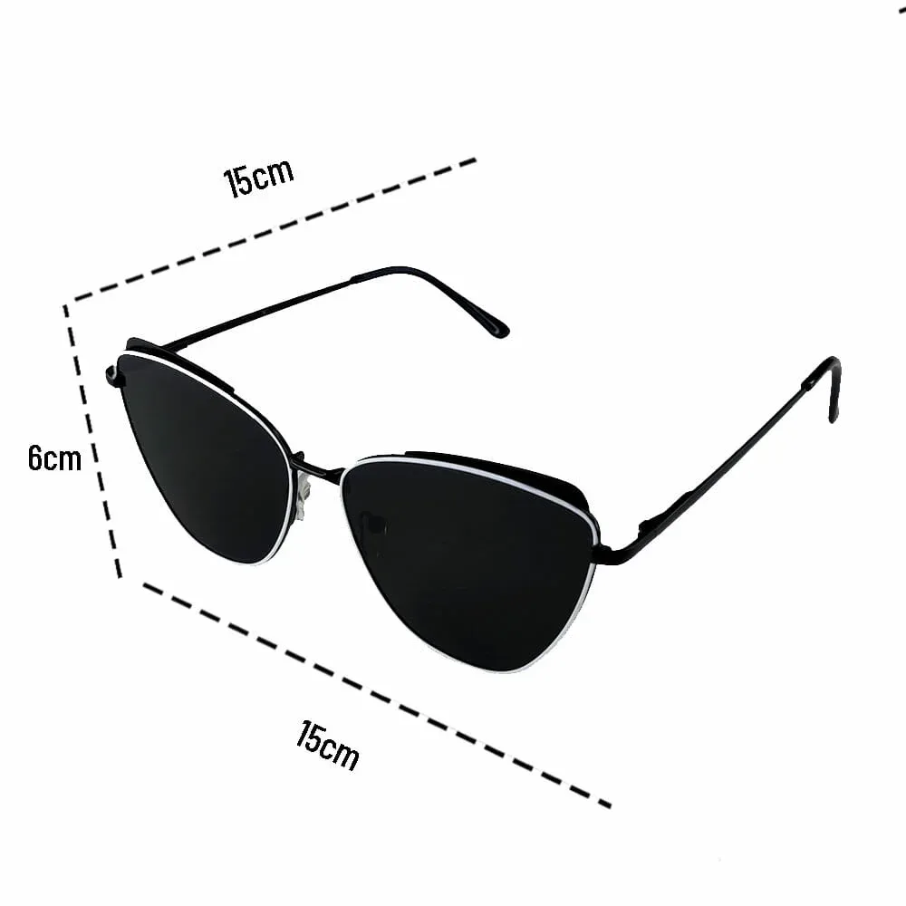 Gafas de sol negras estilo gato, variedad de colores / 2998w-1f