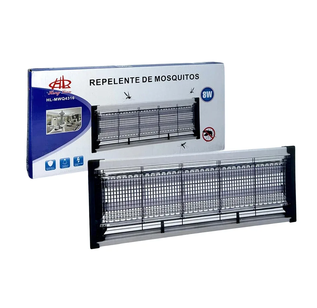 Rejilla eléctrica rectangular mata mosquitos heng lian, 8w / repelente de mosquitos / hl-mwq4316