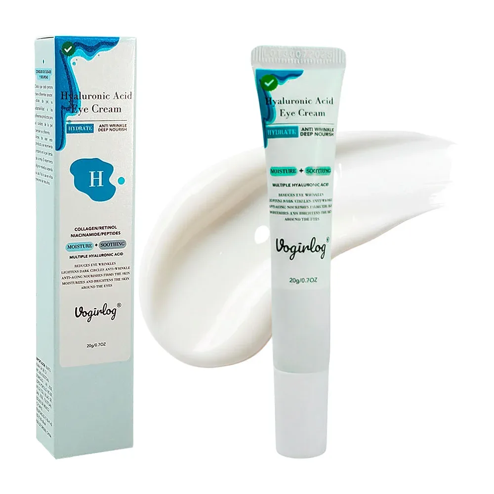 Contorno de ojos con ácido hialurónico vogirlog, hidrata, desinflama, repara
