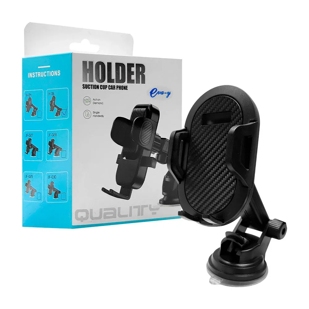 Soporte universal y ajustable para celular con ventosa de seguridad, giro 360