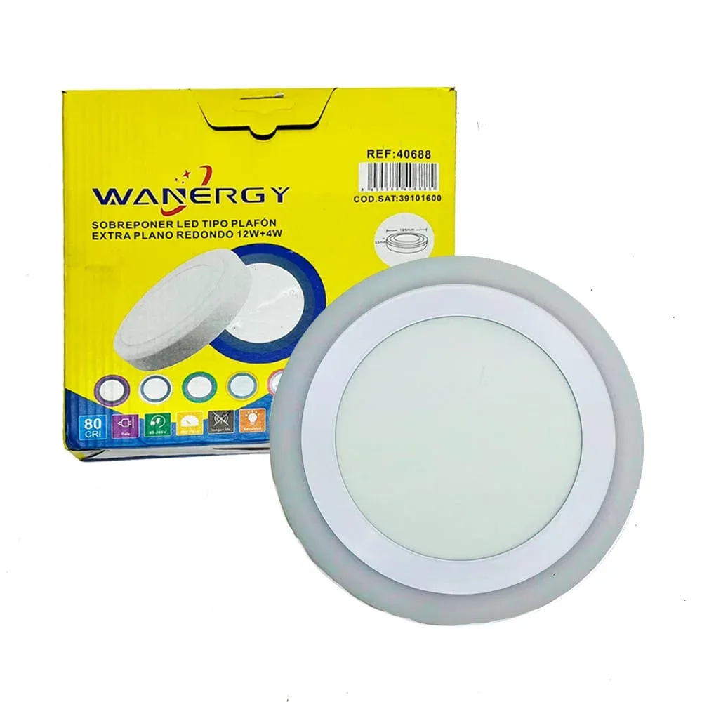 Lámpara led tipo plafón redondo extra plano con consumo de 36 watts / 410226