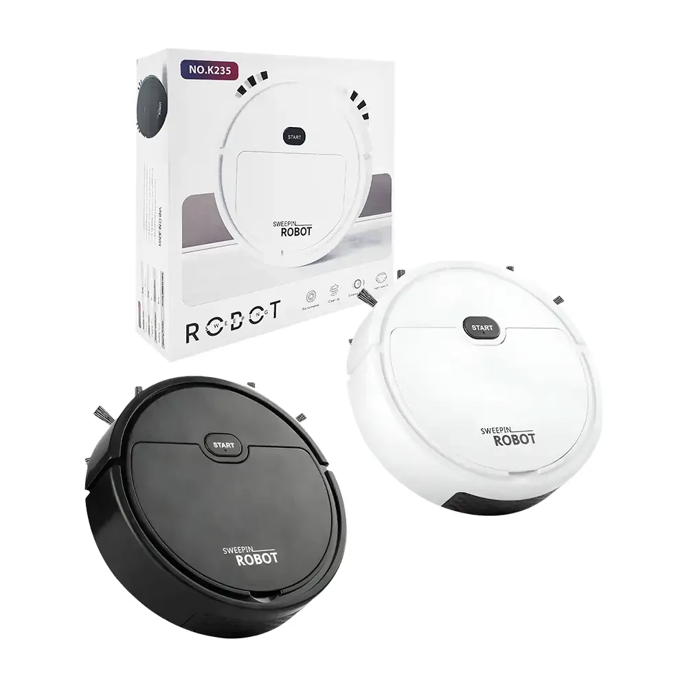 Robot inteligente aspiradora / barredor recargable de 9 pulgadas, variedad