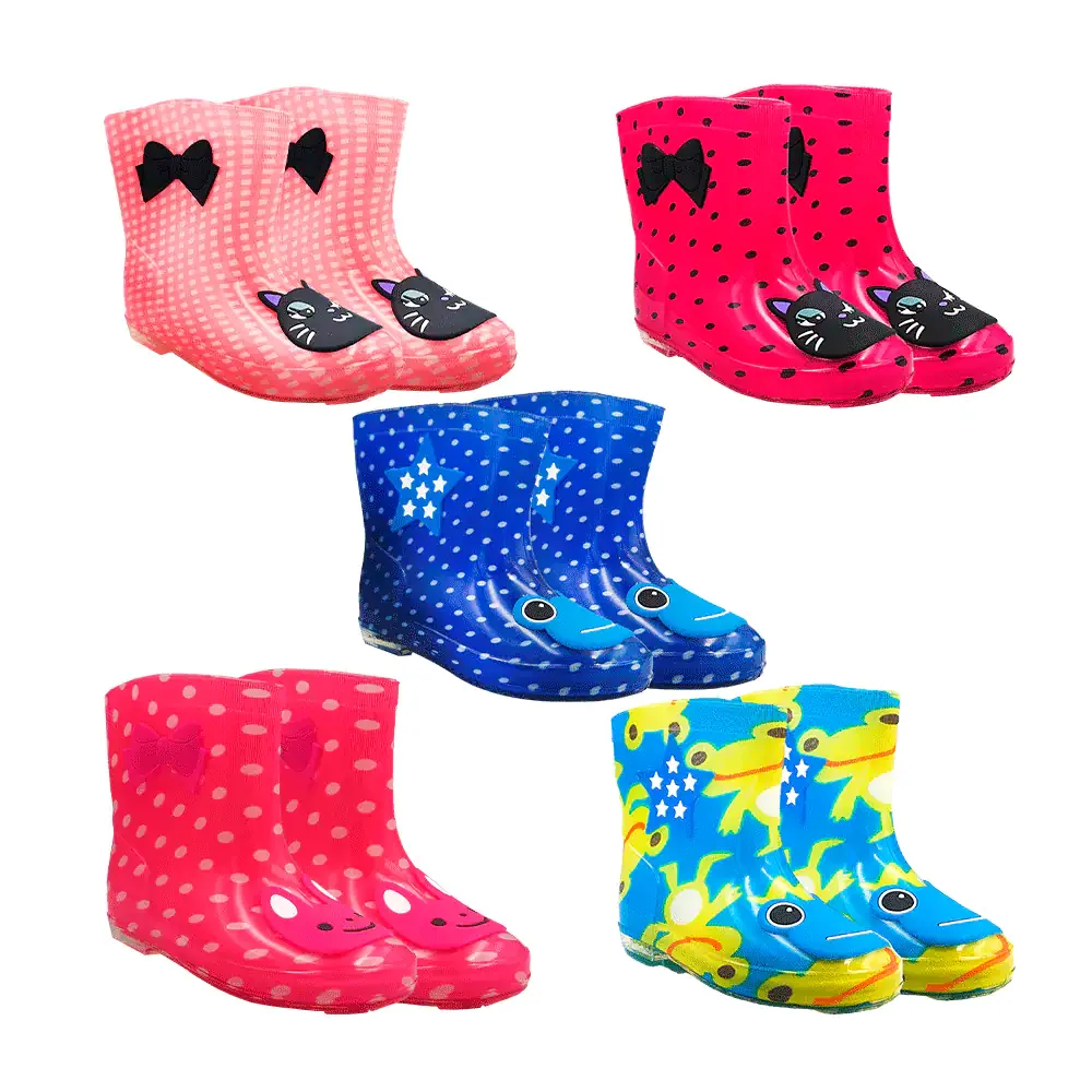 Mini botas impermeables con diseño y protección anti agua, variedad de modelos