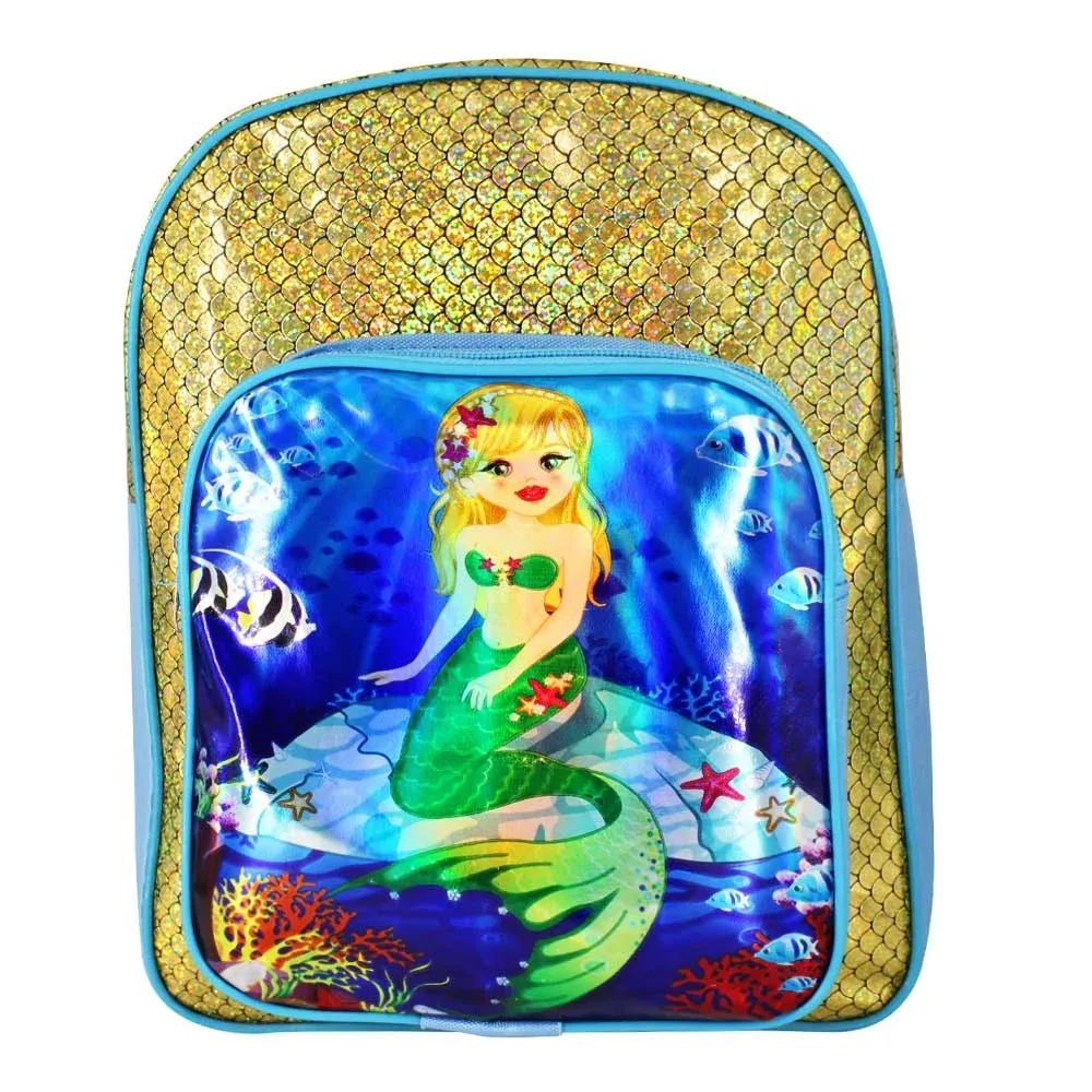 Mochila pequeña con diseño de sirenita tornasol -103-1lg / R0X116