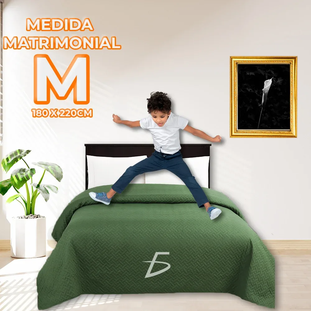 Edredón colcha cubre cama de microfibra de textura suave para cama matrimonial, variedad de colores / 180x220cm