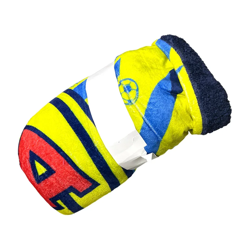 Edredón cobertor cubre cama matrimonial de poliéster suave con diseño equipo futbol américa 180x210cm