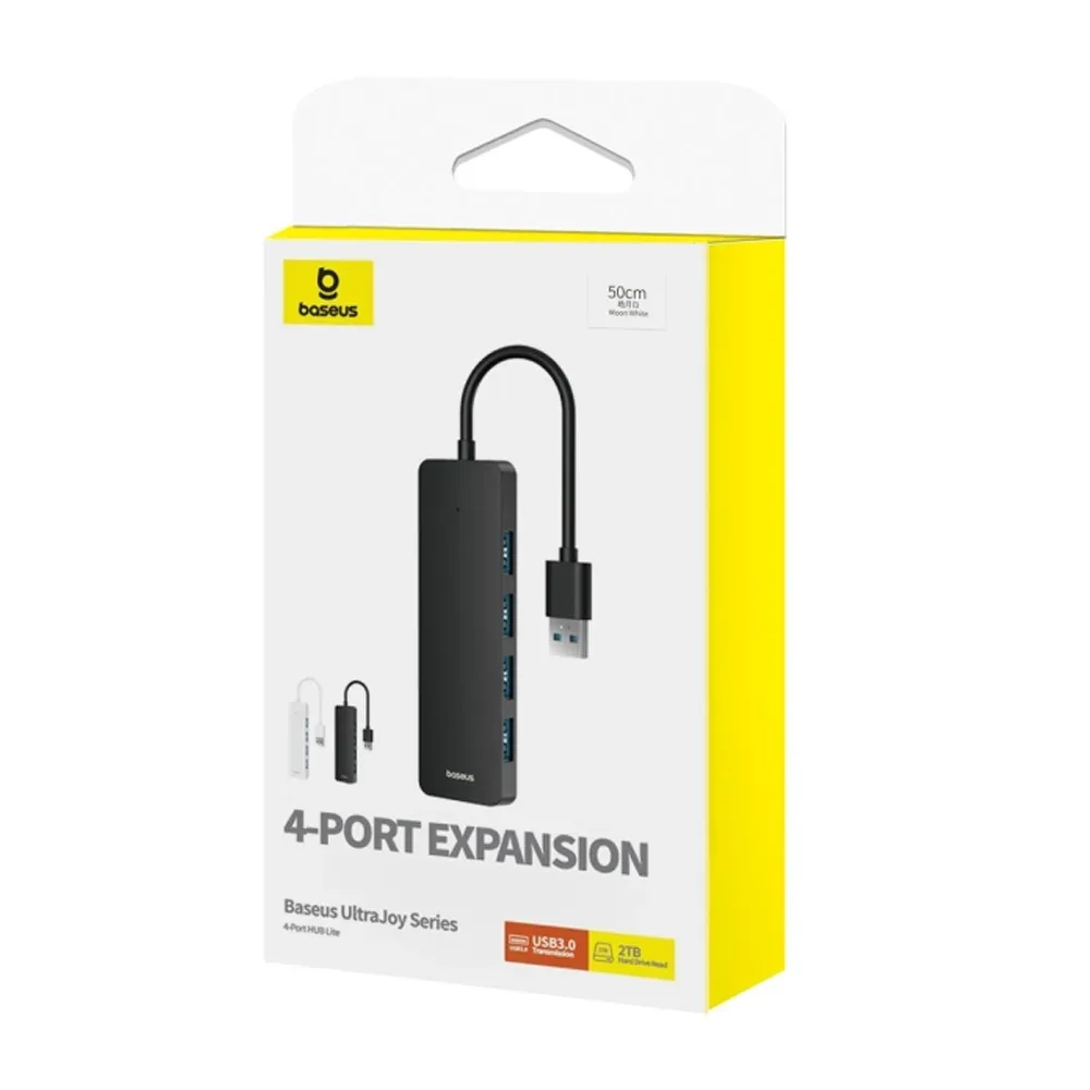 Hub adaptador usb baseus con 4 puertos usb y cable de 50cm, variedad de colores / hub042 / b0005280b111-02