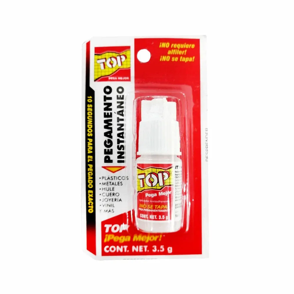 1pza Pegamento líquido instantáneo top, 3.5g