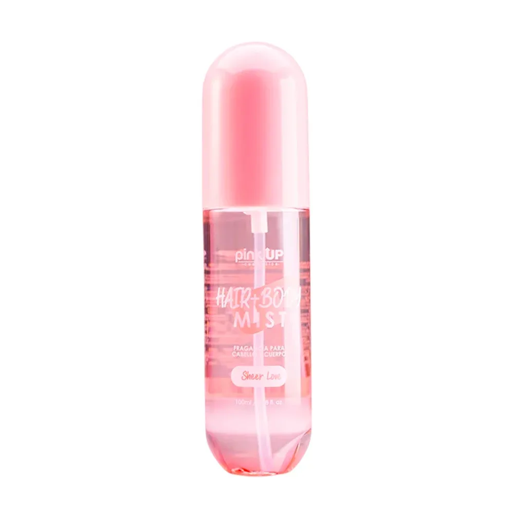 Perfume pink up para el cuerpo y cabello aroma sheer love, 100ml / pksk50