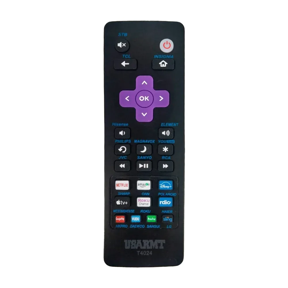Control remoto para televisión 2 en 1, roku stb y tv / roku t1107 / roku-t4024