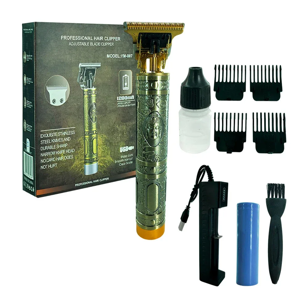 Trimmer profesional, inalambrica, metálica + accesorios y cargador / ym-007 / bz-t99