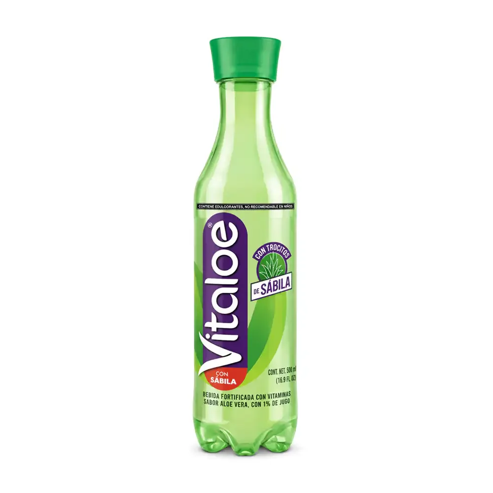 1pz Bebida vitaloe con trocitos de sabila, 500ml / 507561