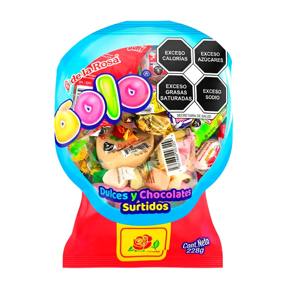 1pz bolsa bolo de la rosa surtido de dulces y chocolates 228g / 002682