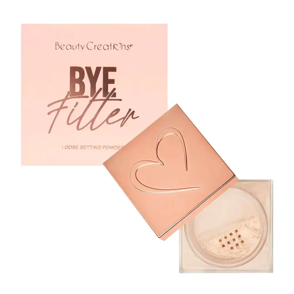 1pza Polvo fijador translúcido bye filter libre de talco para maquillaje, 30g / beauty creations
