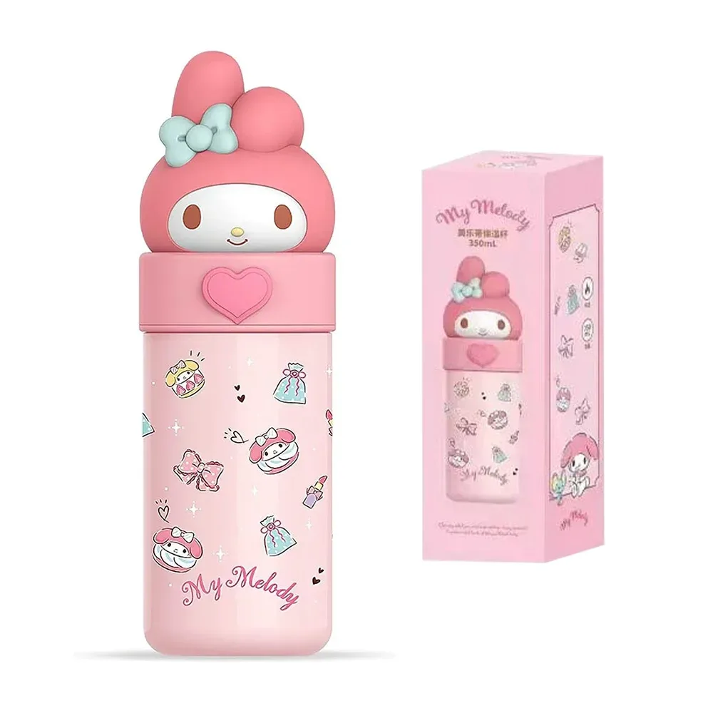 Vaso termo con estampado y detalle my melody de acero inoxidable y capacidad para 350ml / 195794