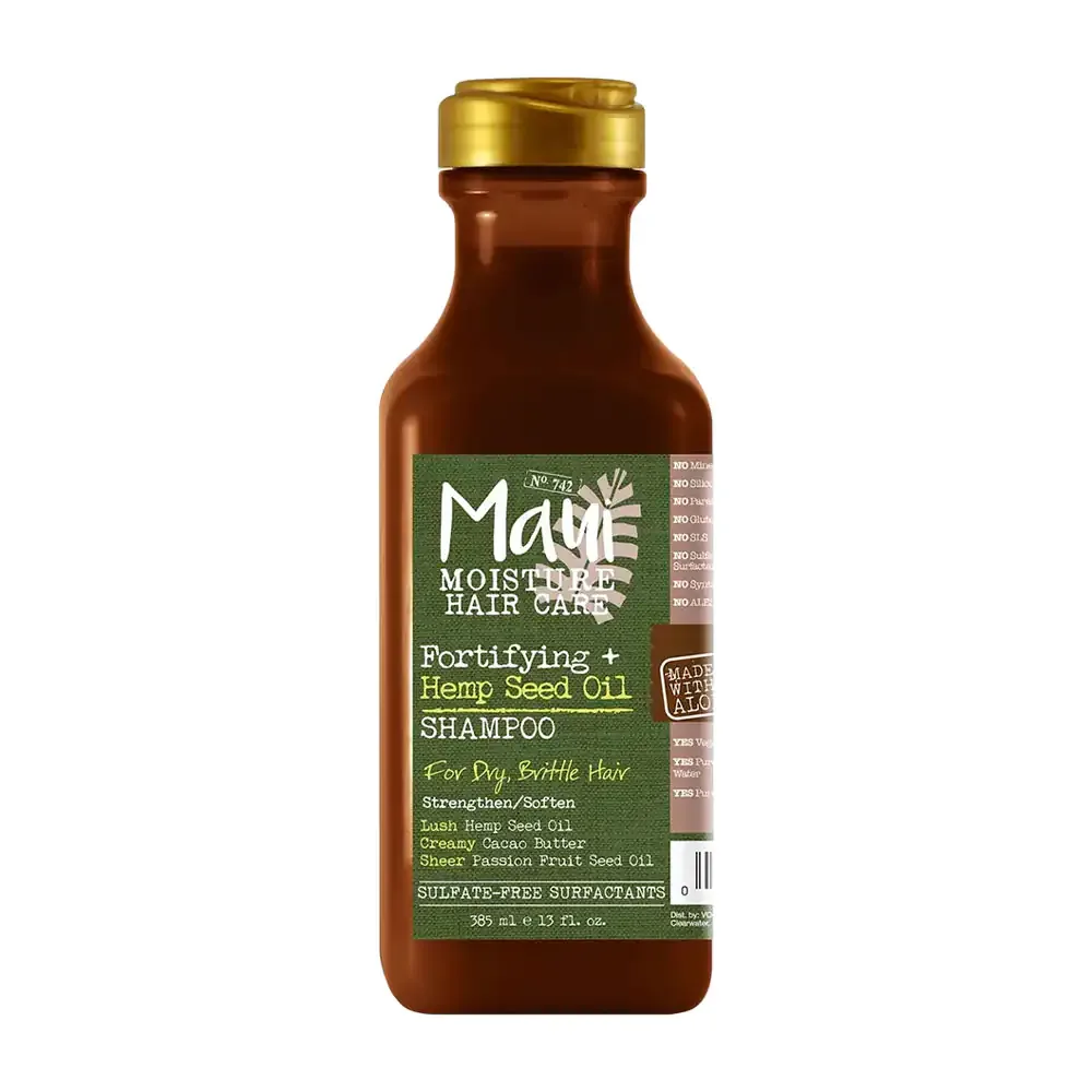 Shampoo maui de 385ml con aceite de semilla de cáñamo para brillo capilar