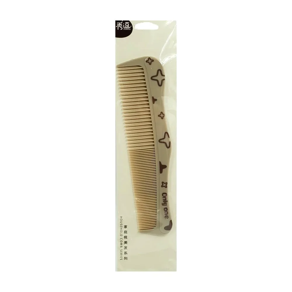 Peine de plástico, con diseño animado, diseño ergonómico, diferentes separaciones en los dientes, leyenda very nice, variedad de modelos y colores / xiudou