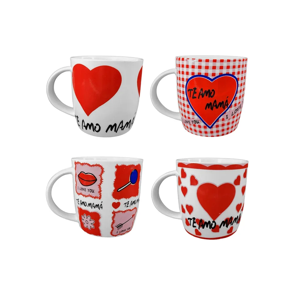 Taza de cerámica con temática te amo mamá, variedad de diseños 17236724511