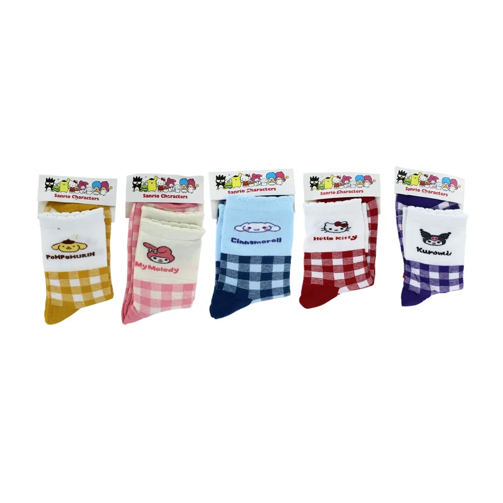 Par de calcetines-medias con diseño de personajes de hello kitty, variedad de modelos / f-omgw / 540964