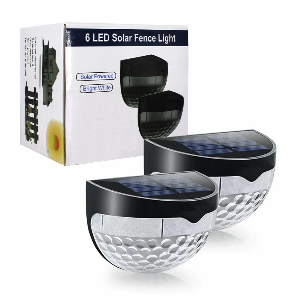 Set 2 lámparas impermeables luz blanca con panel solar para jardin bdk-3w