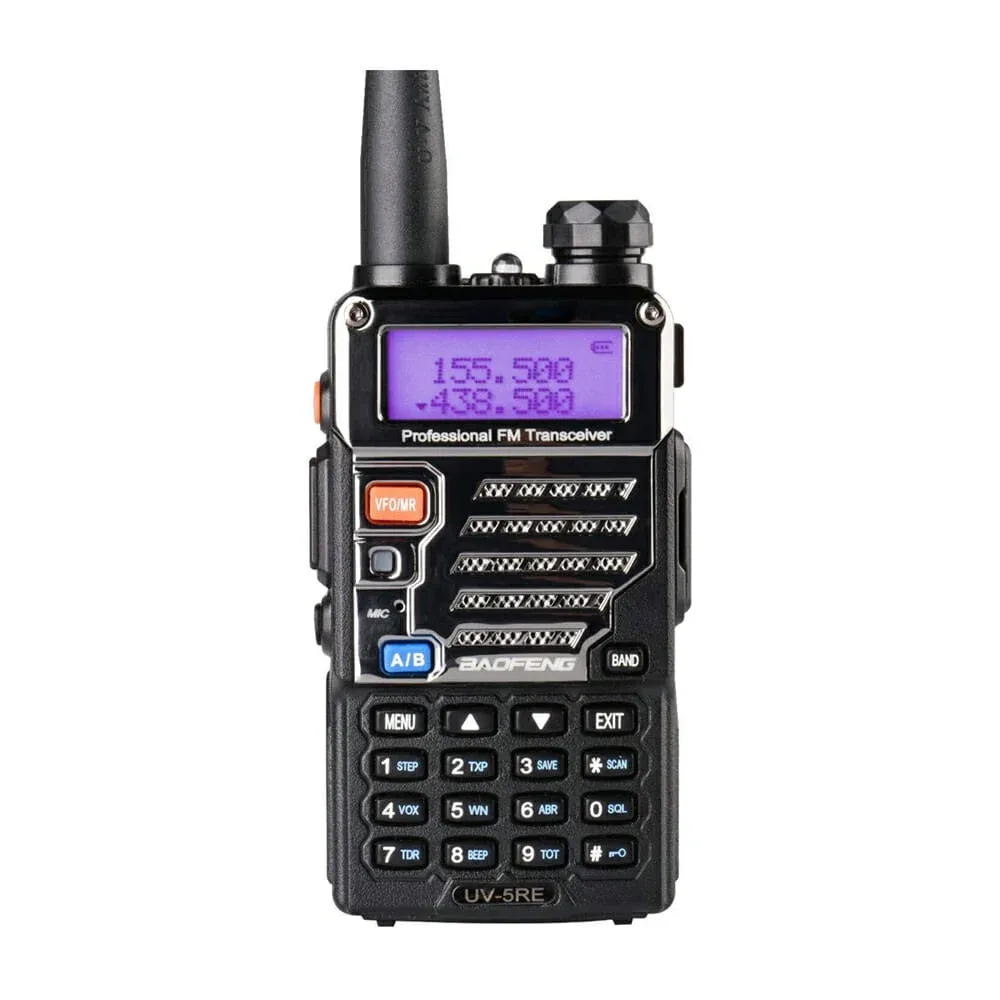 Radio walkie talkie de largo alcance con pantalla digital y 19 teclas / baofeng / bf-5re