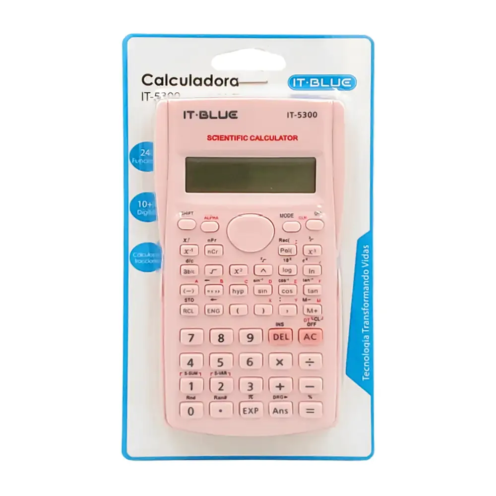 Calculadora científica con pantalla digital para 12 dígitos, 240 funciones