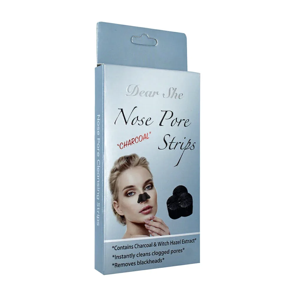 Paquete de 10 mascarillas negra con carbón activado para la nariz / 0855