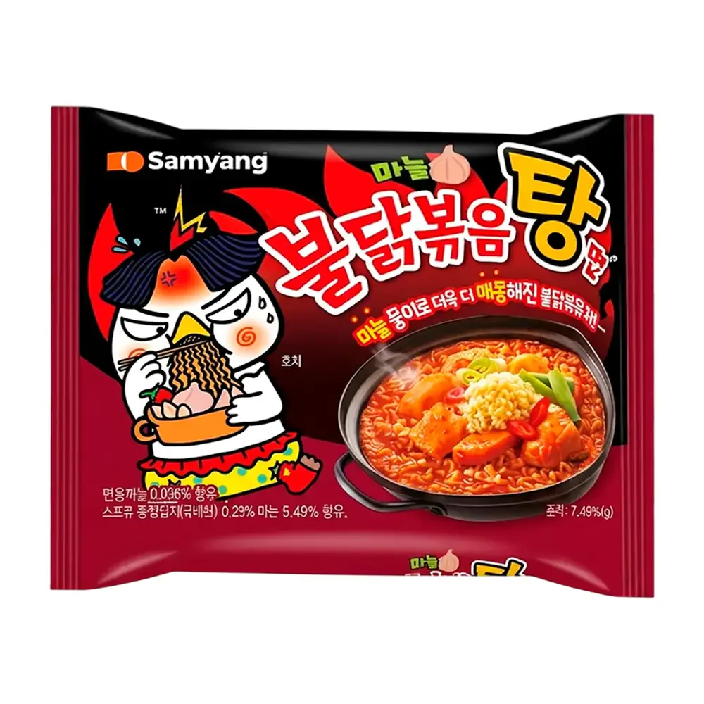 Ramen instantáneo, sopa sabor ajo extra picoso sabor pollo, 145g / 113329
