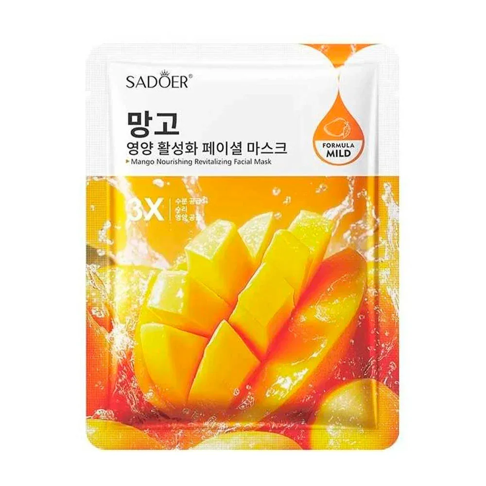 Mascarilla facial con extracto de mango para nutrir la piel, 25ml / sd76472