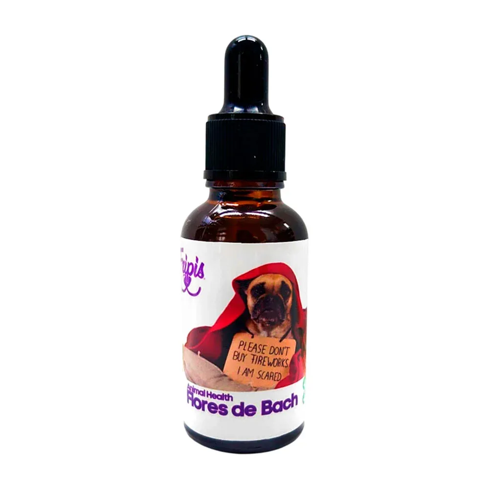 Frasco con esencia flores de bach para el miedo y el pánico, 30ml / flores.m