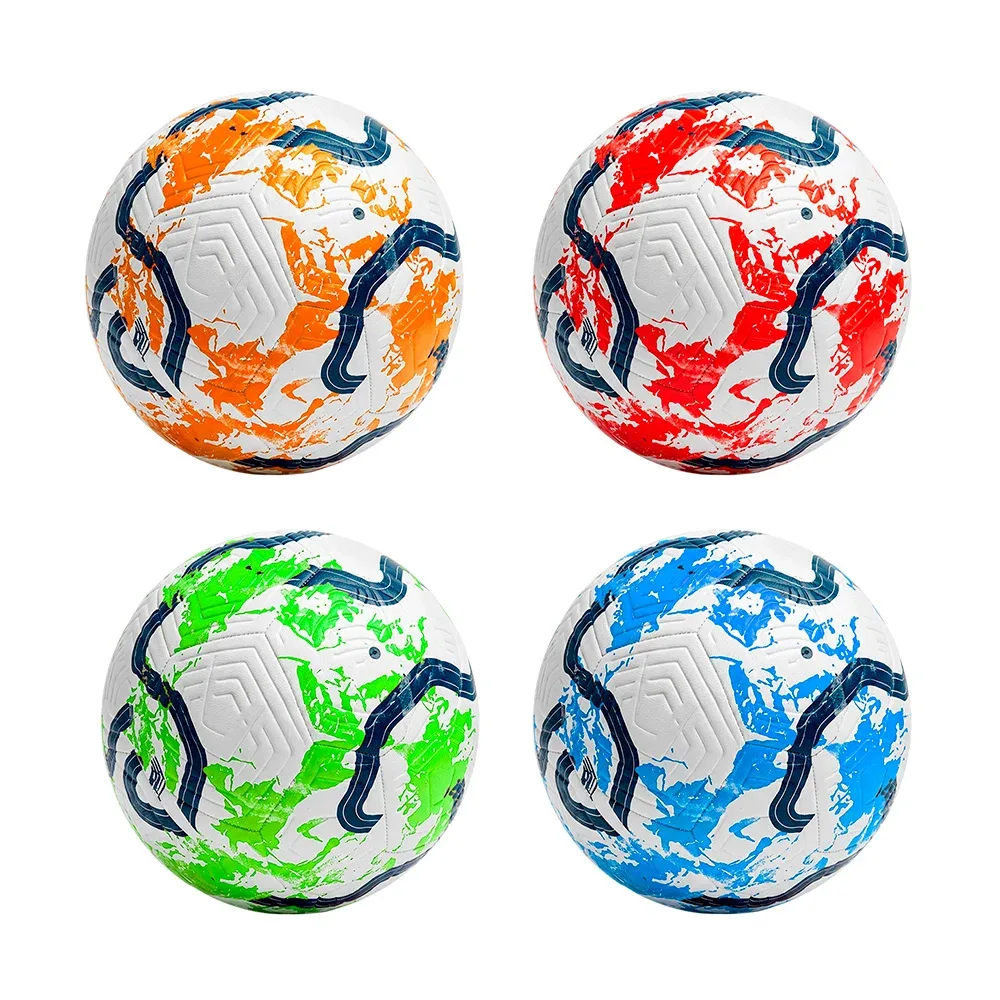 Balón de fúltbol no.5 con diseño mundialista + accesorios, variedad de colores