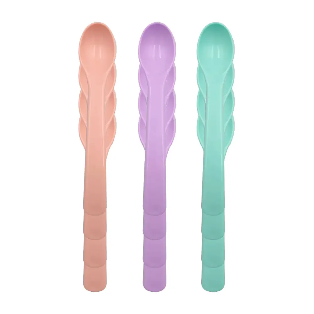 Paquete con 12 cuchara de plástico, variedad de colores / l-5303 / a4218
