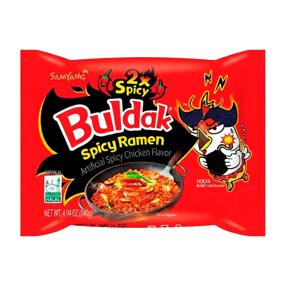 Ramen buldak extra picante sabor pollo 2x spicy, 140g / 141896