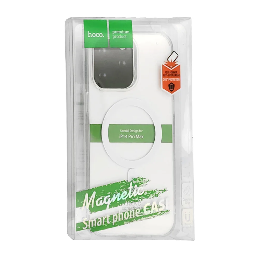 Funda protectora magnética para iphone 14 pro max de plástico duro resistente traslúcida - transparente / magnetic smart phone case / beautify and protect your phone / 779472
