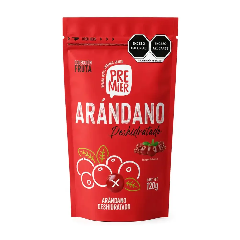 1pza bolsa premier con arándanos deshidratados, 120g / pv-1348