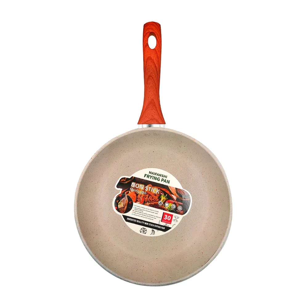 Sartén antiadherente blanco especial para freír alimentos, 31cm / non stick frying pan / 922-219-30