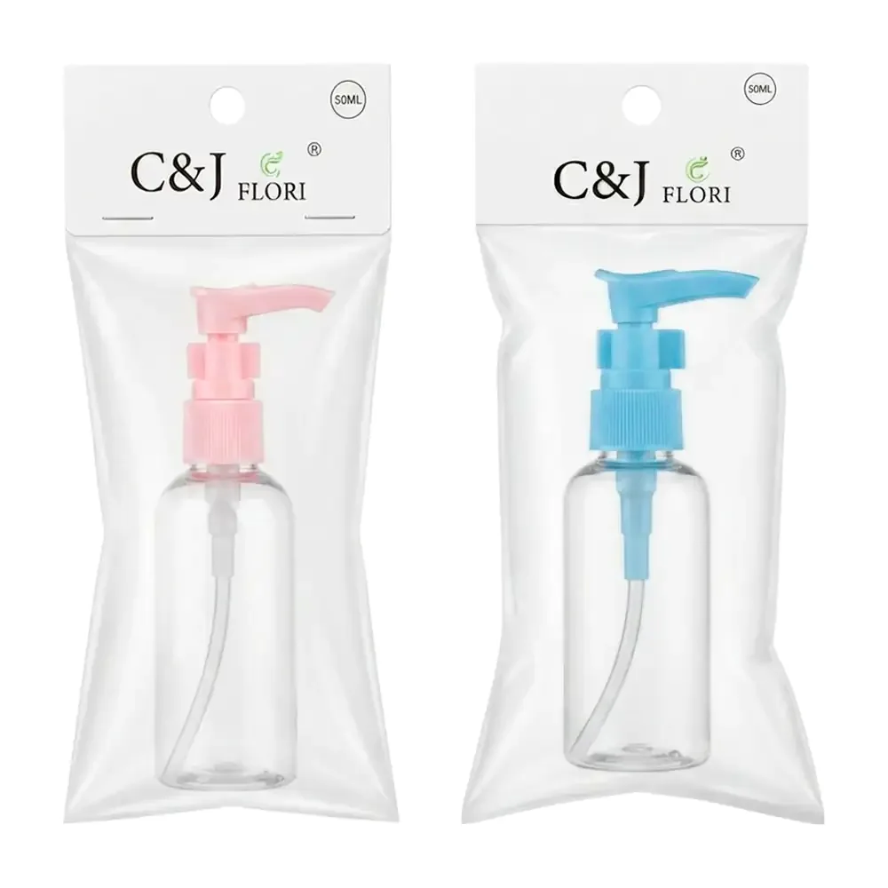 Botella dispensadora c&j flori de 50ml con seguro, variedad de colores