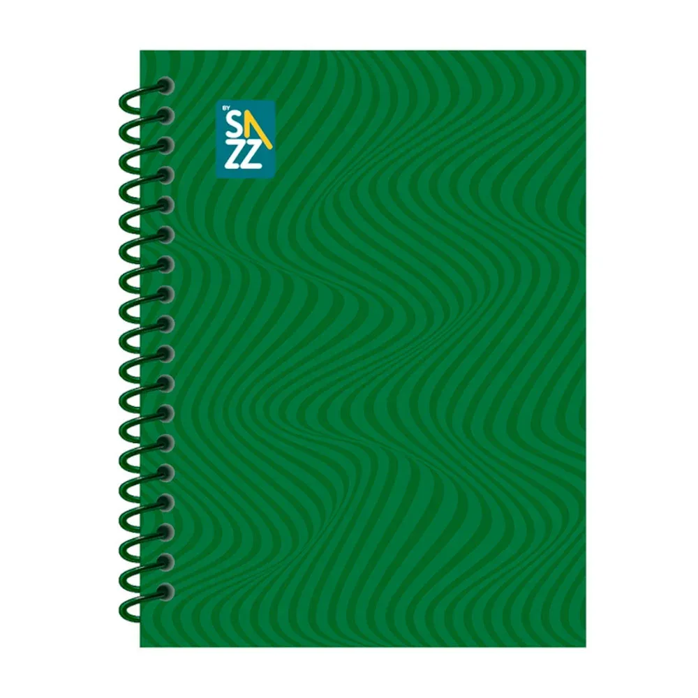 Cuaderno profesional sazz, pasta dura con espiral de plástico, 5 separaciones y 200 hojas en raya, variedad de colores / cuaderno sazz / 188135 / 938238