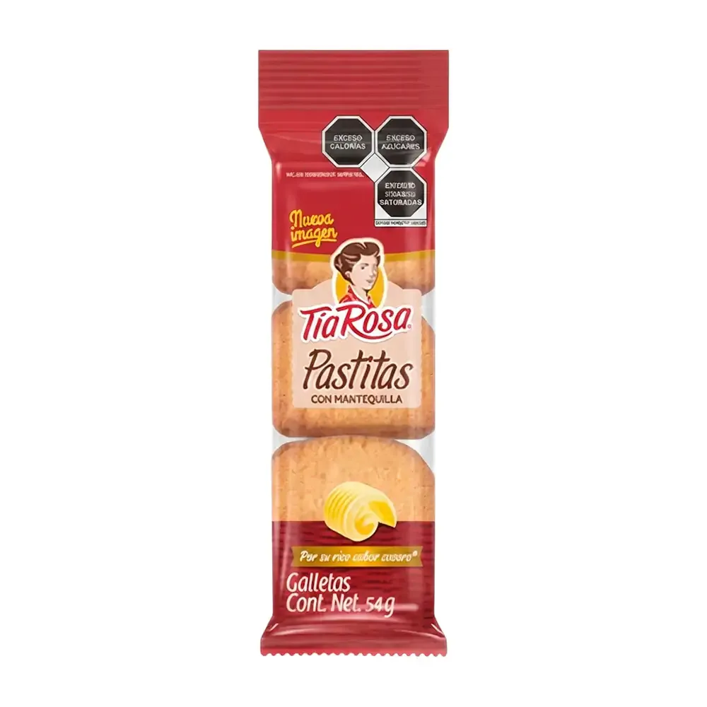 1pza pastitas tia rosa galletas hechas con mantequilla, 54g / 015834