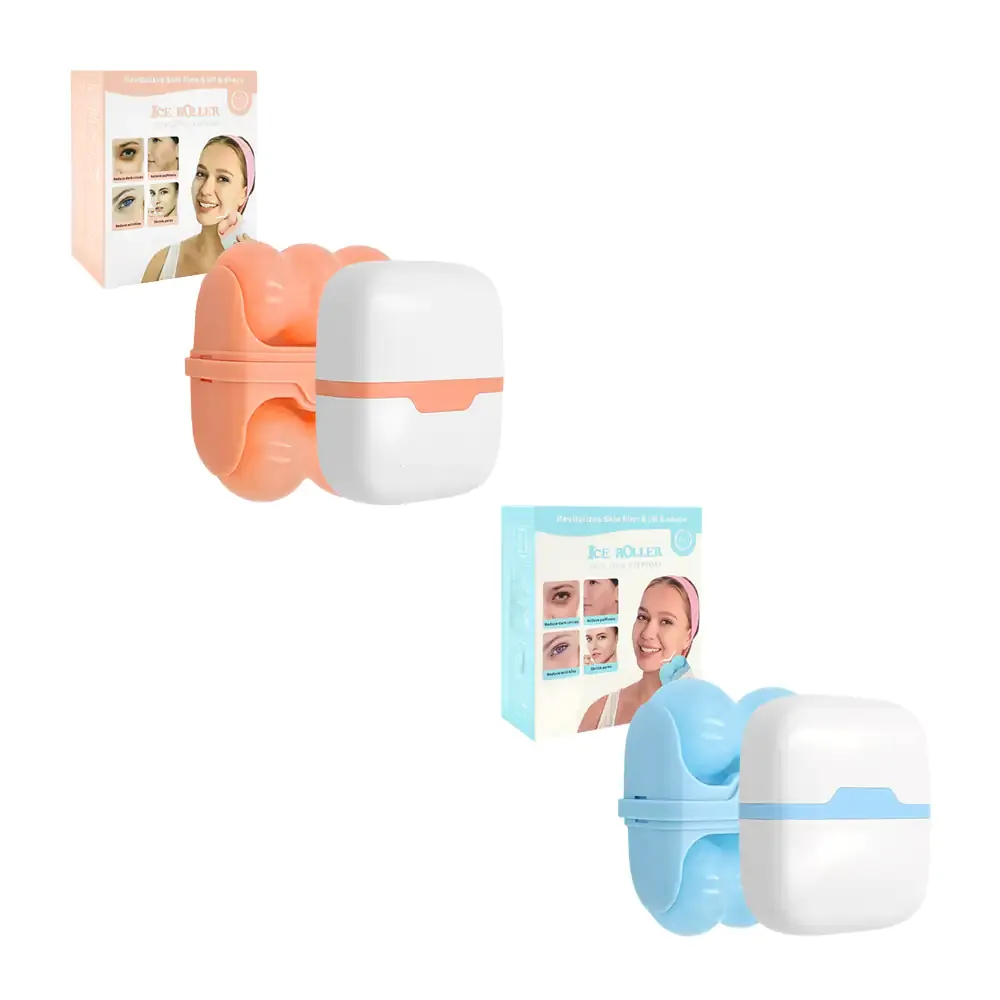 Rodillo de hielo masajeador para el cuidado facial, variedad de colores / s30