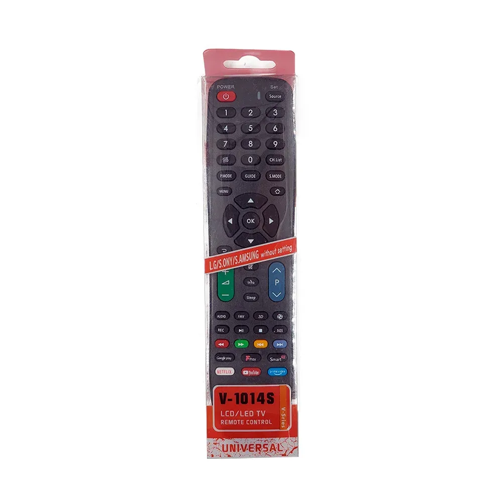 Control remoto grande universal para televisión / v-1014s